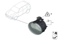 Lampa przeciwmgłowa (63_1256) dla BMW X3 F25 X3 20dX SAV RUS