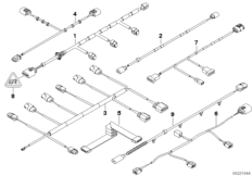 Różne dodatkowe wiązki przewodów (61_2242) dla BMW X6 E71 X6 30dX SAC ECE