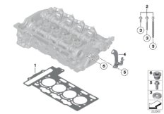 Elementy dodatkowe głowicy cylindrów (11_4534) dla MINI Roadster R59 Cooper Roadster ECE