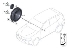 Elem. poj. głośnika drzwi przednie (65_2192) dla BMW X3 F25 X3 28iX SAV ECE