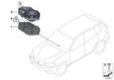 Głośnik tablicy przyrządów (65_2195) dla BMW X3 F25 X3 28iX SAV ECE
