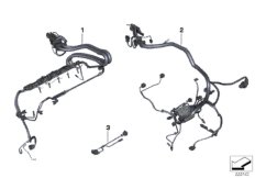 Wiązka przewodów silnika (12_1575) dla BMW X6 E71 X6 35iX SAC USA