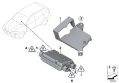USB-Hub (84_0811) dla BMW X6 E71 X6 35iX SAC ECE