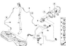 Filtr z węglem aktywnym/Odp. paliwa (16_0820) dla BMW X1 E84 X1 28i SAV USA