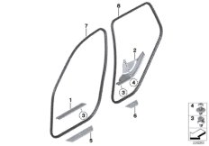 Osłona krawędzi / osłona wejścia (51_8200) dla BMW X3 F25 X3 20iX SAV THA