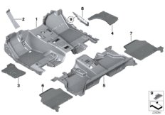 Wykładzina podłogowa (51_8201) dla BMW X3 F25 X3 20dX SAV ECE