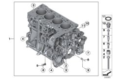 Blok silnika (11_4715) dla MINI R56 LCI Cooper D 2.0 3-drzwiowy ECE