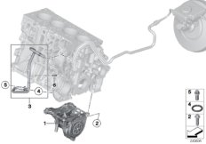 Pompa próżniowa z prowadzeniem przewodu (11_4738) dla MINI Cabrio R57 LCI Cooper SD Cabrio ECE