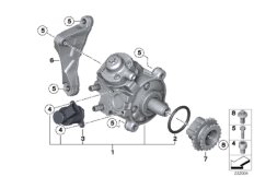 Pompa wysokiego ciśnienia (13_1399) dla MINI Cabrio R57 LCI Cooper D 2.0 Cabrio ECE