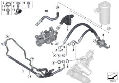 Hydr. układ kier./przewody oleju (32_1712) dla BMW X6 E71 X6 30dX SAC ECE