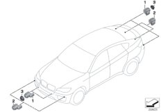 Czujnik PDC (66_0244) dla BMW X6 E72 Hybrid Hybrid X6 SAC ECE