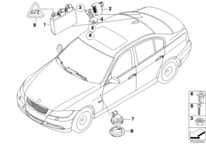 Park Distance Control (PDC) (66_0117) dla BMW 3' E91 LCI 320d Tou ECE