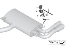 Sterowanie podciśnieniowe-przep. spalin (18_0924) dla BMW X3 F25 X3 28iX SAV BRA