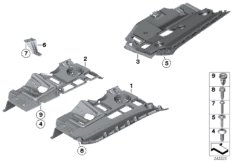 Elementy dod. tablicy przyrządów na dole (51_8135) dla BMW X3 F25 X3 28iX SAV USA
