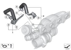 Układ chłodzenia-turbosprężarka (11_4783) dla BMW 4' F33 428i Cab ECE