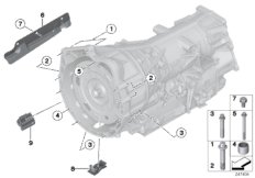 Skrzynia bieg., mocowanie/Elementy dod. (24_1250) dla BMW X3 F25 X3 35iX SAV USA