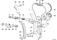Mechanizm ster.-łańcuch sterujący (11_0429) dla BMW 5' E28 M5 Lim ZA