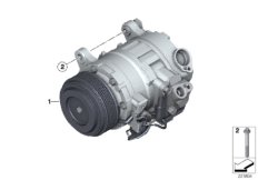 RP sprężarka klimatyzacji (64_1895) dla BMW X6 E71 X6 M50dX SAC ECE