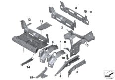 Dno bagażnika, elementy dodatkowe (41_2188) dla MINI Coupé R58 Coop.S JCW Coupé USA