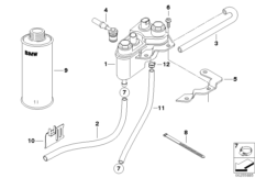 Pojemnik płynu z integralnym ABS (34_1249) dla BMW K 1200 LT 99 (0545,0555) ECE