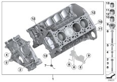 Blok silnika (11_5026) dla BMW 6' F13 LCI M6 Cou ECE