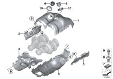 Osłona term. turbosprężarki (11_5949) dla BMW X6 M F86 X6 M SAC ECE