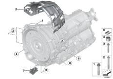 Skrzynia bieg., mocowanie/Elementy dod. (24_1329) dla BMW 1' F20 125d 5-d ECE