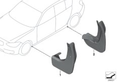 Fartuch błotnika (03_3680) dla BMW 1' F21 116i 3-d ECE