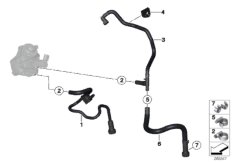 Przewody paliwa/Elementy mocujące (13_1472) dla BMW 3' F34 GT 320d Gra ECE