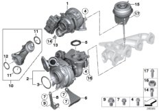 Turbosprężarka (11_5078) dla BMW X5 F15 X5 25d SAV ECE