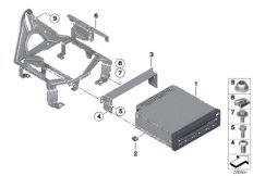 Zmieniarka DVD / Uchwyt (65_2357) dla BMW 3' F30 328i Lim ECE