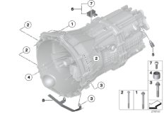 Skrzynia bieg., mocowanie/Elementy dod. (23_1125) dla BMW 3' F34 GT 325d Gra ECE