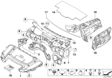 Izolacja dźwiękowa przednia (51_5851) dla BMW 3' E92 LCI 328xi Cou USA