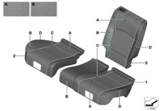 Ind. fotel podst. ze skórą klim. z tyłu (91_1209) dla BMW 5' F07 GT 530d Gra ECE