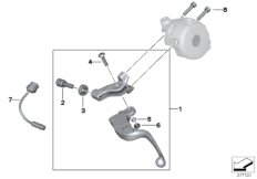 Armatur sprzęgła (32_2092) dla BMW F 650 GS Dakar 04 (0176,0186) ECE