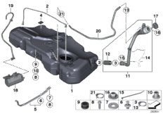 Zbiornik paliwa (16_0662) dla MINI Cabrio R57 LCI Cooper Cabrio ECE