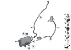 Filtr z węglem aktywnym/Odp. paliwa (16_0883) dla BMW 3' F30 328i Lim USA