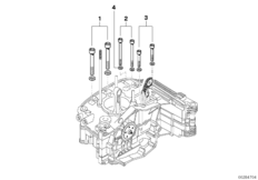 Złącze śrubowe obudowy silnika prawe (11_2800) dla BMW R 1200 GS Adve. 06 (0382,0397) USA