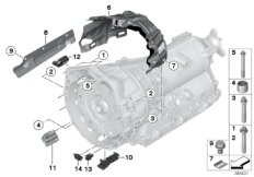 Skrzynia biegów, mocowanie (24_1343) dla BMW 3' F34 GT 335i Gra ECE