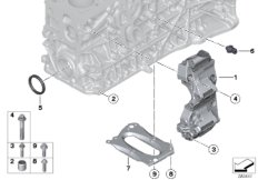 Skrzynia korbowa cylind./Elementy dod. (11_4976) dla BMW 7' F01 LCI 730d Lim ECE