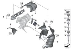 Osłona term. turbosprężarki (11_5017) dla BMW 3' F30 316i Lim ECE