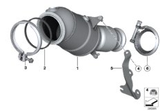 Katalizator przy silniku (18_0987) dla BMW 4' F33 428i Cab ECE