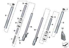 Poj. części widełek teleskopowych (31_0976) dla BMW C 650 GT 16 (0C05, 0C15) ECE