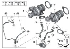 Turbosprężarka ze smarowaniem (11_5125) dla BMW 6' F13 650i Cou ECE