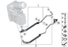 Przewód chłodnicy oleju przekładniowego (17_0662) dla BMW X6 E71 X6 M50dX SAC ECE