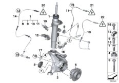 Amortyzator przedni EDC/elementy dod. (31_0982) dla BMW X3 F25 X3 18d SAV ECE