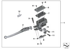 Armatura hamulca ręcznego tyln. koła (32_2098) dla BMW C evolution (0C23) USA