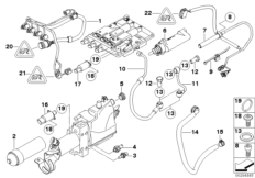 GS7S47BG hydraulic unit,individual parts (23_1048) dla BMW 5' E60 M5 Lim USA