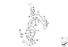 Przewód hamulcowy przedni ABS (34_2066) dla BMW F 800 GS 13 (0B32) BRA