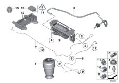 Regulacja poziomu-pod. pneum./sterownik (33_1511) dla BMW 5' F07 GT 550i Gra USA